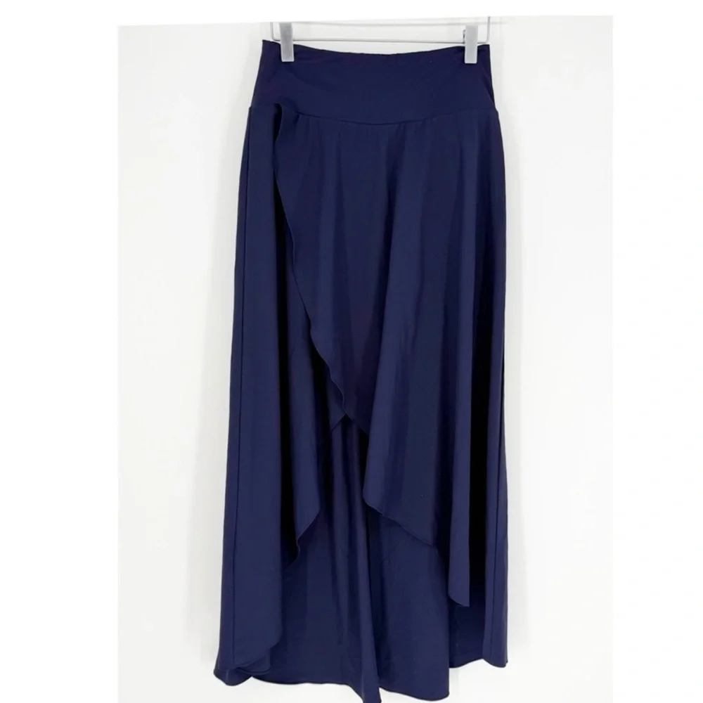 Halara High Slit Lined Maxi Skirt S Blue - Picture 2 of 3